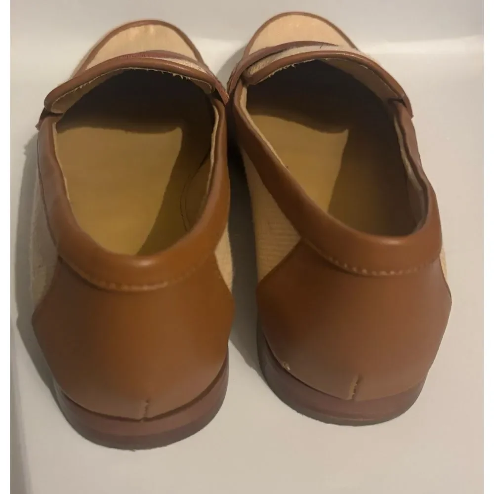 J. Crew Woven loafers in Natural Raffia